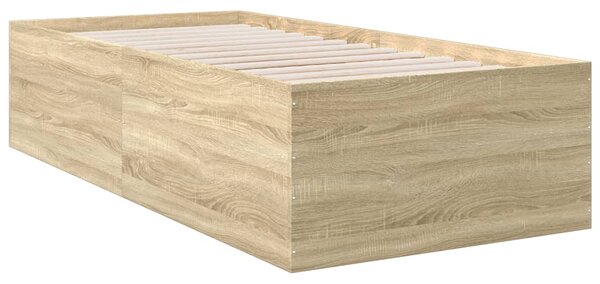 Rám postele dub sonoma 75 x 190 cm kompozitní dřevo 3280981