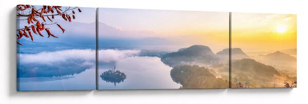 Obraz - Bledské jezero (170x50 cm)