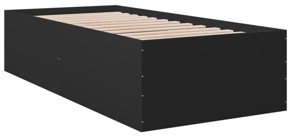 Rám postele černý 75 x 190 cm kompozitní dřevo 3280980