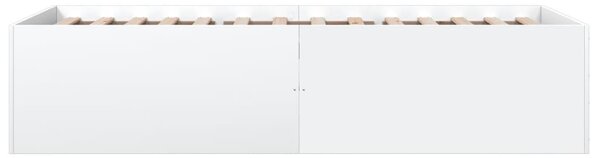 Rám postele bílý 75 x 190 cm kompozitní dřevo 3280979