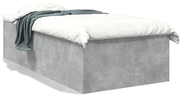 Rám postele betonově šedý 75 x 190 cm kompozitní dřevo 3280982