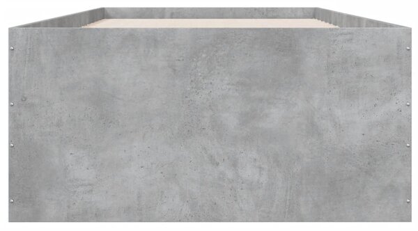 Rám postele betonově šedý 75 x 190 cm kompozitní dřevo 3280982