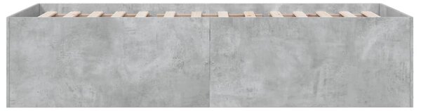 Rám postele betonově šedý 75 x 190 cm kompozitní dřevo 3280982