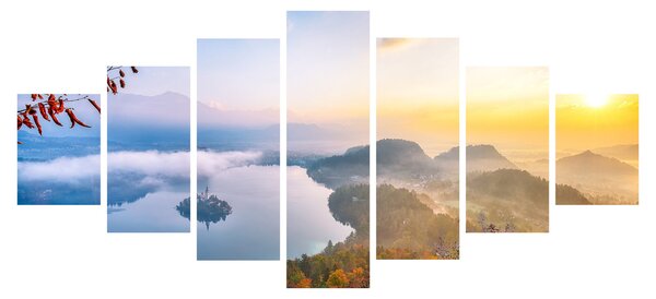 Obraz - Bledské jezero (210x100 cm)