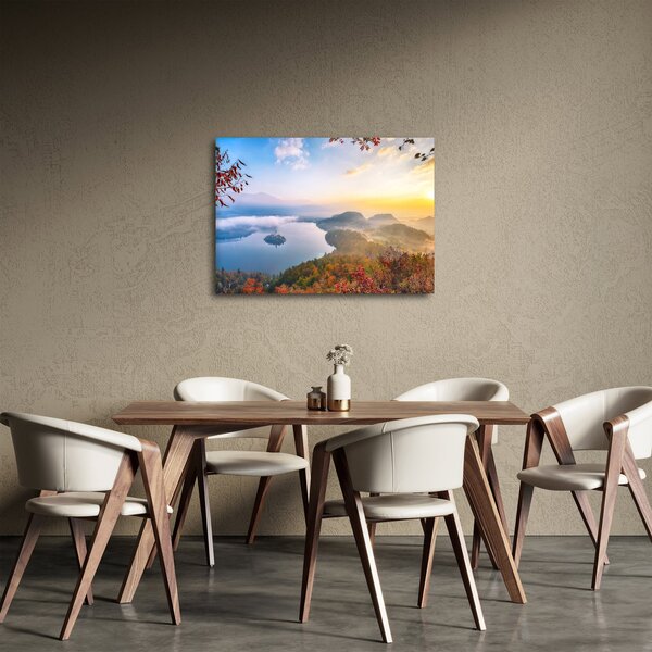 Obraz - Bledské jezero (70x50 cm)