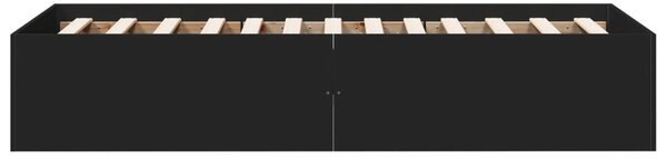 Rám postele černý 100 x 200 cm kompozitní dřevo 3281050