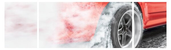 Obraz - Závodní auto (170x50 cm)