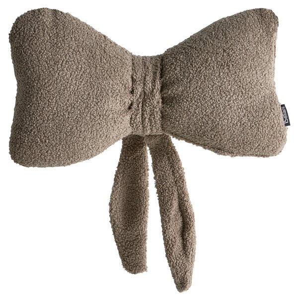 Sada 3 dekorativních polštářů WINTERLAND Buklé 30 x 35 cm 45 x 25 cm Taupe Vánoční vzor