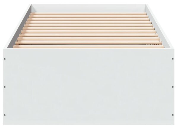 Rám postele bílý 90 x 190 cm kompozitní dřevo 3281063