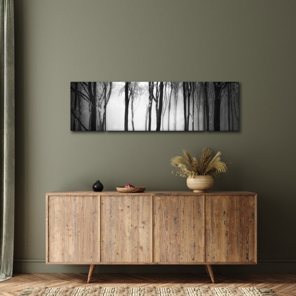 Obraz - Vlk v temném lese (170x50 cm)