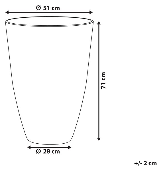Květináč CAMIA 51 cm Béžová
