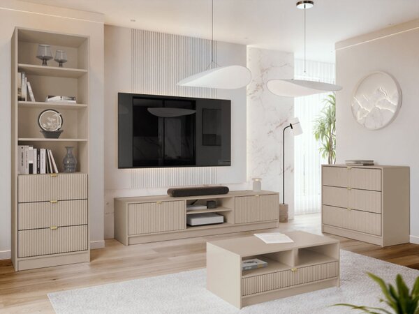 Sestava do obývacího pokoje Razimo VII, Barva dřeva: černý molet 5903211429118