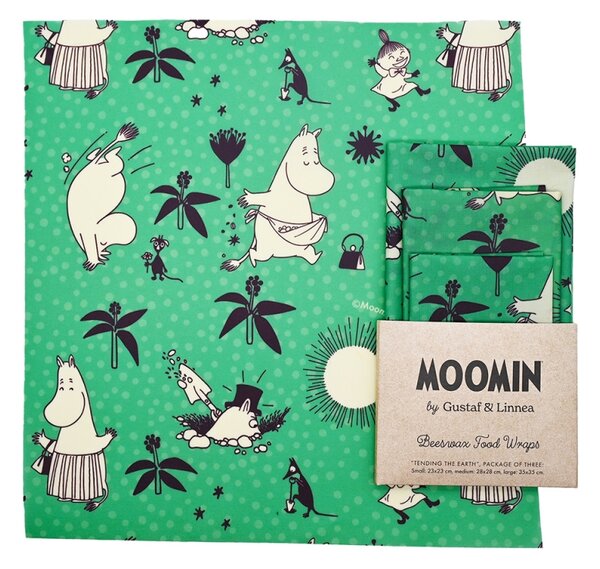 Voskované ubrousky Moomin Tending the earth, 3ks