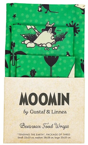 Voskované ubrousky Moomin Tending the earth, 3ks