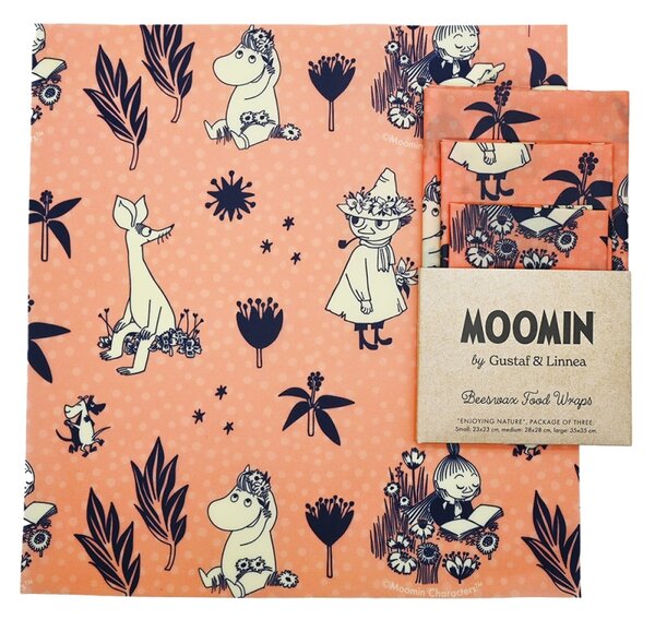 Voskované ubrousky Moomin Enjoying nature, 3ks