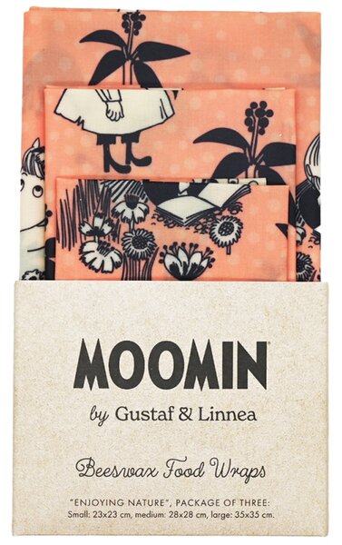 Voskované ubrousky Moomin Enjoying nature, 3ks