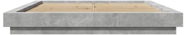 Rám postele betonově šedý 150 x 200 cm kompozitní dřevo 3281185