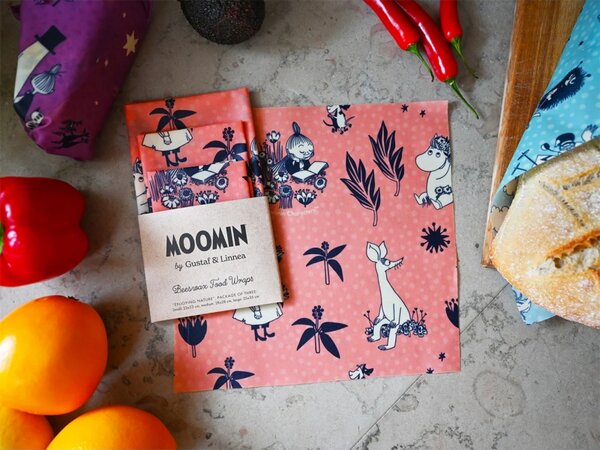 Voskované ubrousky Moomin Enjoying nature, 3ks