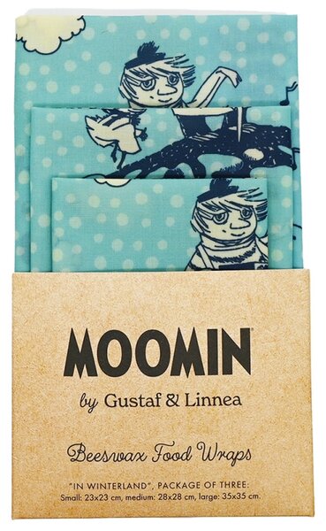 Voskované ubrousky Moomin in winterland, 3ks