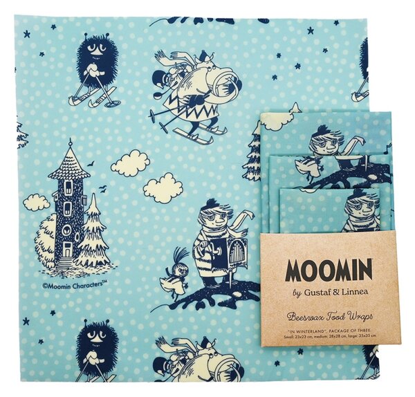 Voskované ubrousky Moomin in winterland, 3ks