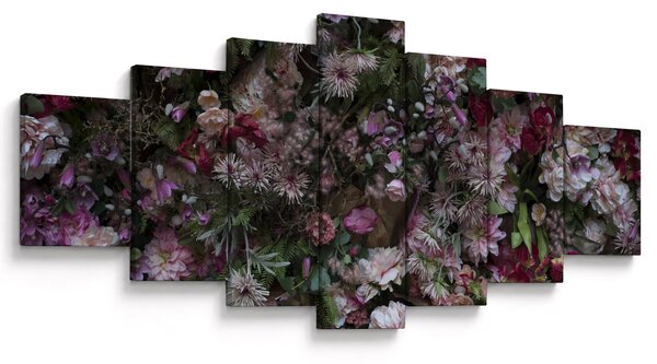 Obraz - Květinová zeď (210x100 cm)