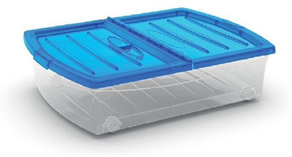 KIS Úložný box SPINNING BOX XL 56l, modré víko KIS
