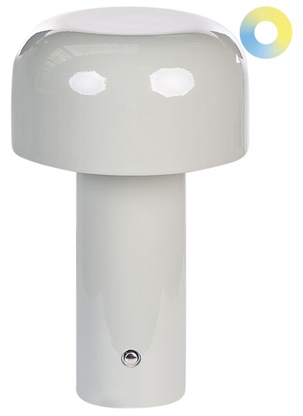 LED bezdrátová stolní lampa BESOS se stmívačem Kov Šedá