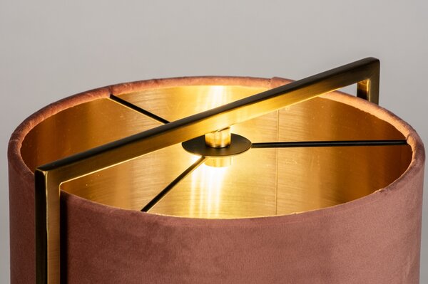 Stolní lampa Burnham Brown and Gold (LMD)