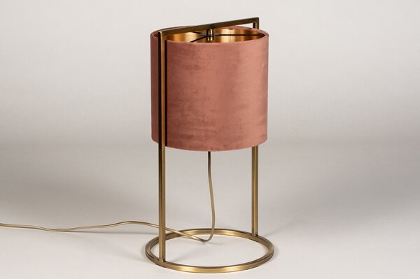 Stolní lampa Burnham Brown and Gold (LMD)