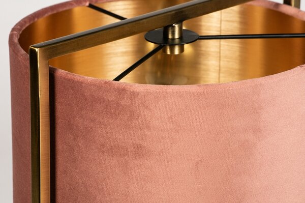 Stolní lampa Burnham Brown and Gold (LMD)