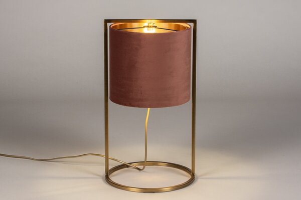 Stolní lampa Burnham Brown and Gold (LMD)