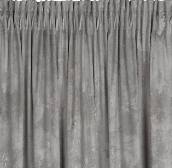 ZATEMŇOVACÍ ZÁVĚS NA PÁSCE NADIA 140X300 CM STŘÍBRNÁ