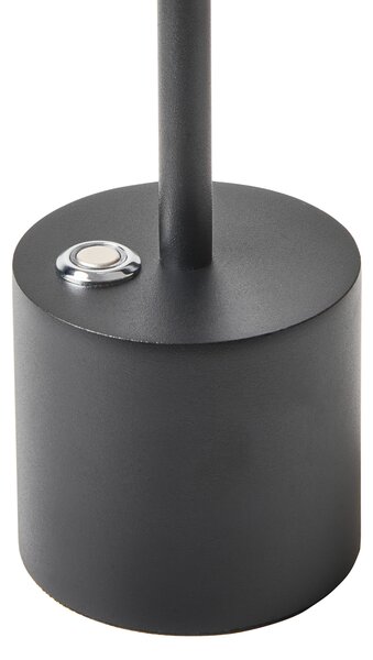 LED bezdrátová stolní lampa LIZANDRO se stmívačem Kov Černá