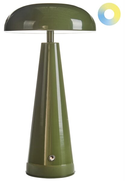 LED bezdrátová stolní lampa BOCONO se stmívačem Kov Zelená