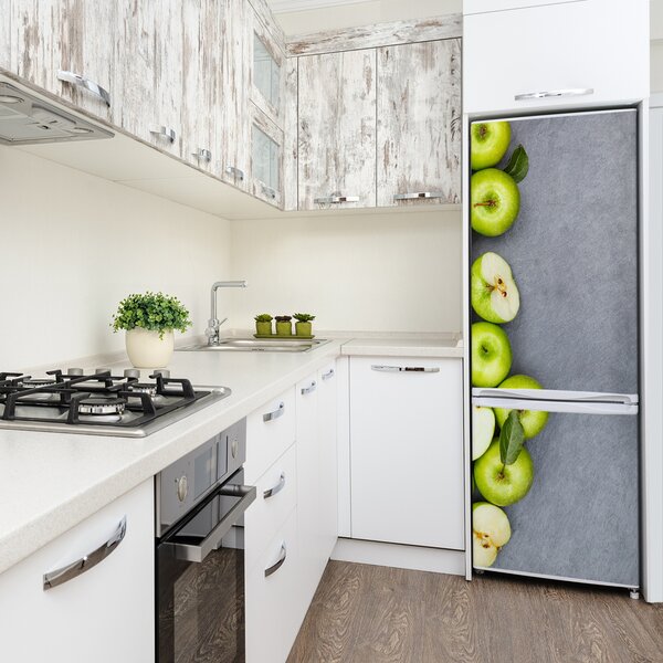 Nálepka na ledničku fototapeta Zelené jablka FridgeStick-70x190-f-177833879