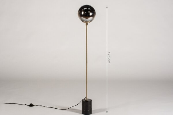 Stojací lampa Barry Black and Gold (LMD)