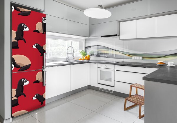 Nálepka fototapeta lednička Fretky FridgeStick-70x190-f-187601738