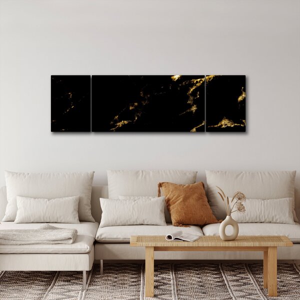 Obraz - Zlaý dekor (170x50 cm)