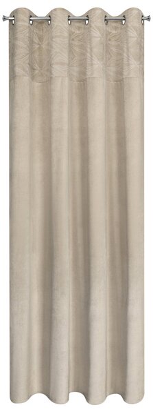 ZATEMŇOVACÍ ZÁVĚS NA KROUŽCÍCH ARIANA 140X250 CM BÉŽOVÁ