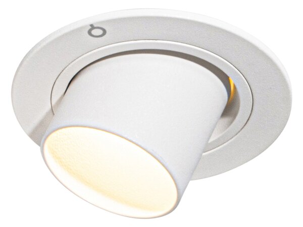 Moderní vestavné bodové svítidlo bílé GU10 35 mm kulaté otočné - Installa