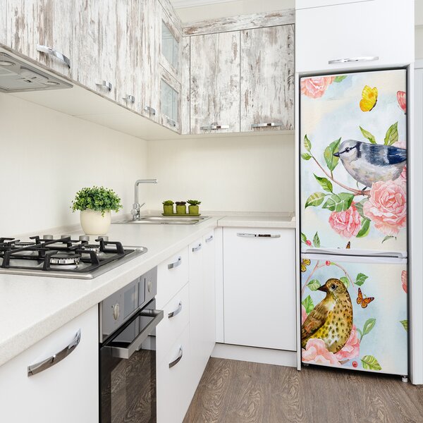 Nálepka fototapeta lednička Motýl květiny FridgeStick-70x190-f-26222503