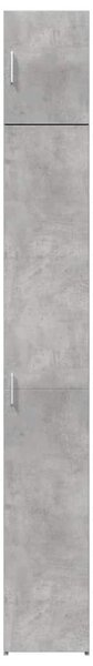 Úložná skříňka betonově šedá 30x42,5x225 cm kompozitní dřevo 3281262