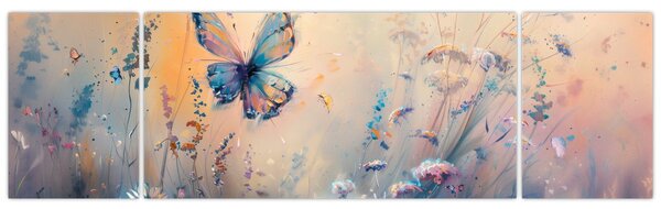 Obraz - Louka s motýlem II. (170x50 cm)