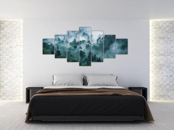Obraz - Les v mlze (210x100 cm)