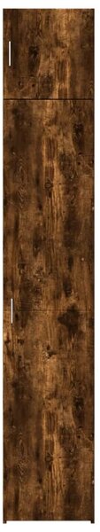 Úzká úložná skříňka kouřový dub 40x42,5x225 cm kompozitní dřevo 3281277