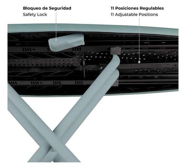 Žehlicí prkno 130x37 cm K-Surf Salvia Tube – Rolser