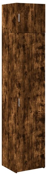 Úzká úložná skříňka kouřový dub 45x42,5x225 cm kompozitní dřevo 3281291