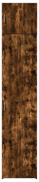 Úzká úložná skříňka kouřový dub 45x42,5x225 cm kompozitní dřevo 3281291