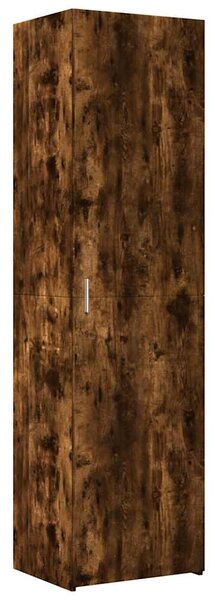 Úzká úložná skříňka kouřový dub 50x42,5x225 cm kompozitní dřevo 3281305