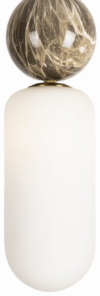 MaxLight Nova závěsné svítidlo 1x7 W bílá-zlatá P0642